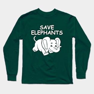 Save Elephants World Elephant Day Long Sleeve T-Shirt